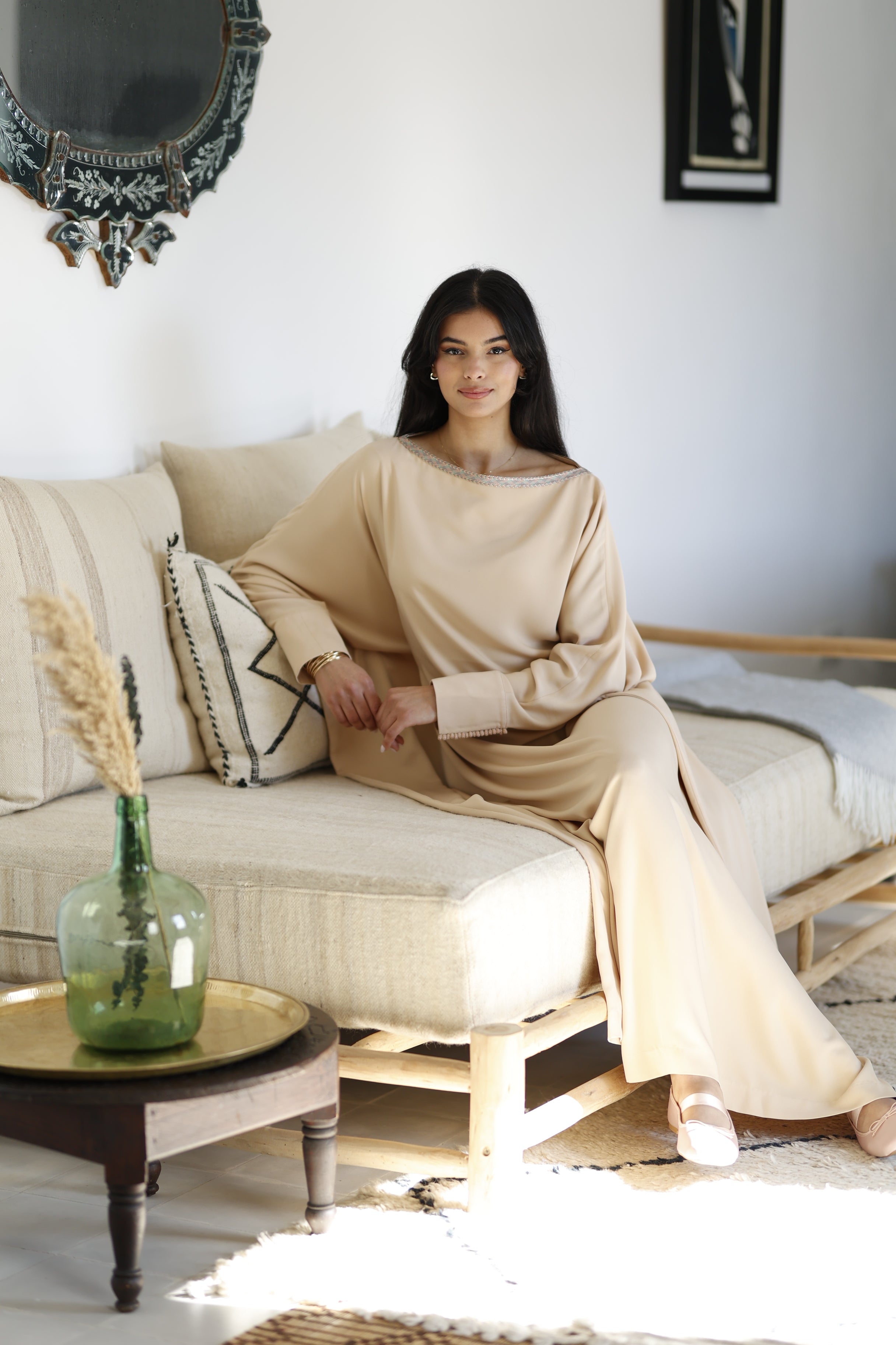 Robe Safia coupe flatteuse soirée mode marocaine Merini Design Signature