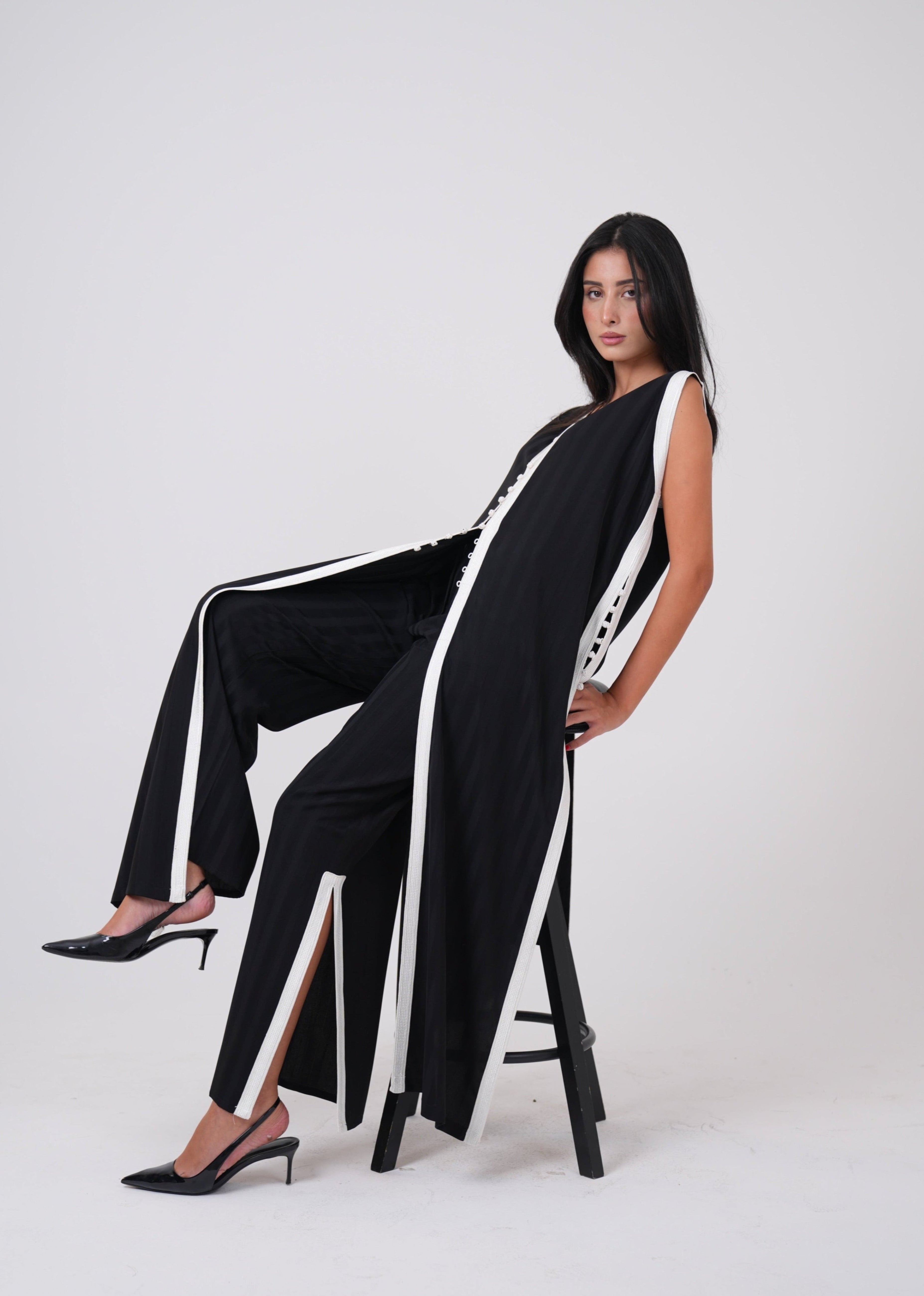 Ensemble Samra lin mélangé modernité héritage Merini Design Signature